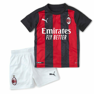 Nogometni Dres AC Milan Dječji Domaći 2021 （+ kratke hlače）
