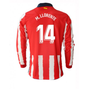Nogometni Dres Atlético Madrid Marcos Llorente 14 Domaći 2020/2021 – Dugim Rukavima