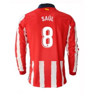 Nogometni Dres Atlético Madrid Saul Niguez 8 Domaći 2020/2021 – Dugim Rukavima