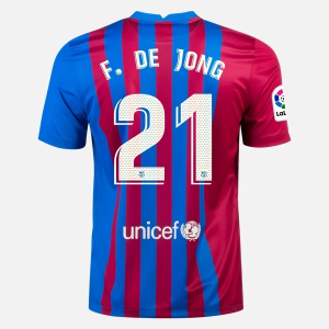 Nogometni Dres FC Barcelona Frenkie de Jong 21 Domaći Nike 2021/22