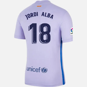Nogometni Dres FC Barcelona Jordi Alba 18 Drugi Nike 2021/22