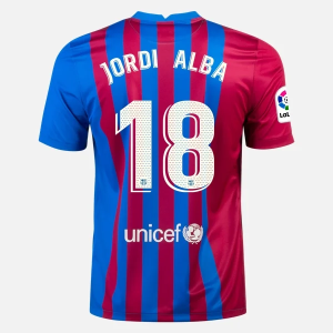 Nogometni Dres FC Barcelona Jordi Alba 18 Domaći Nike 2021/22