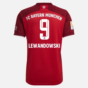 Nogometni Dres FC Bayern München Robert Lewandowski 9 Domaći 2021/2022