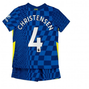 Nogometni Dres Chelsea Andreas Christensen 4 Dječji Domaći 2021 22 （+ kratke hlače）