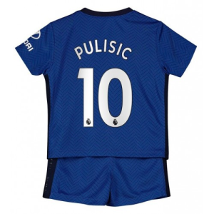 Nogometni Dres Chelsea Christian Pulisic 10 Dječji Domaći 2020/2021 （+ kratke hlače）