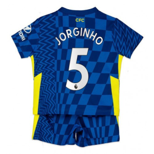 Nogometni Dres Chelsea Jorginho 5 Dječji Domaćis 2021 22 （+ kratke hlače）