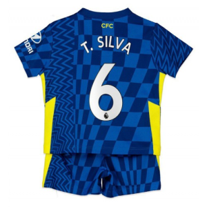 Nogometni Dres Chelsea T. Silva 6 Dječji Domaćis 2021 22 （+ kratke hlače）