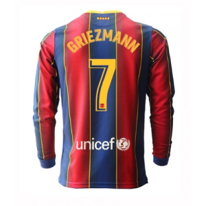 Nogometni Dres FC Barcelona Antoine Griezmann 7 Domaći 2020/2021 – Dugim Rukavima
