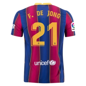 Nogometni Dres FC Barcelona Frenkie De Jong 21 Domaći 2020/2021
