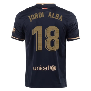 Nogometni Dres FC Barcelona Jordi Alba 18 Drugi 2020/2021
