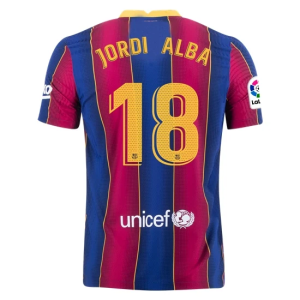 Nogometni Dres FC Barcelona Jordi Alba 18 Domaći 2020/2021