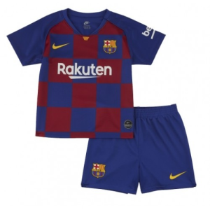 Nogometni Dres FC Barcelona Dječji Domaći 2019/20- Krótki Rękaw （+ kratke hlače）