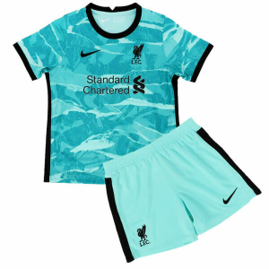 Nogometni Dres Liverpool Dječji Drugi 2021 （+ kratke hlače）