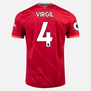 Nogometni Dres Liverpool Virgil van Dijk 4 Domaći 2021/22