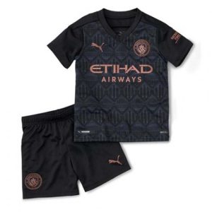 Nogometni Dres Manchester City Dječji Drugi 2020/2021 （+ kratke hlače）