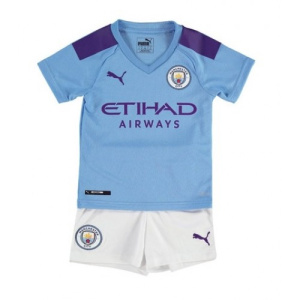 Nogometni Dres Manchester City Dječji Domaći 2019/20- Krótki Rękaw （+ kratke hlače）