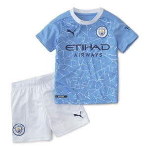 Nogometni Dres Manchester City Dječji Domaći 2020/2021 （+ kratke hlače）