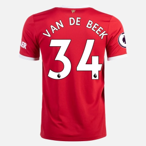 Nogometni Dres Manchester United Donny Van de Beek 34 Domaći 2021/22