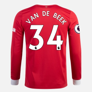 Nogometni Dres Manchester United Donny Van de Beek 34 2021/22 – Dugim Rukavima