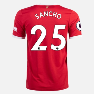 Nogometni Dres Manchester United Jadon Sancho 25 Domaći 2021/22