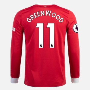 Nogometni Dres Manchester United Mason Greenwood 11 Domaći 2021/22 – Dugim Rukavima