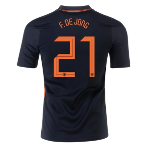 Nogometni Dres Nizozemska Frenkie de Jong 21 Drugi Euro 2020