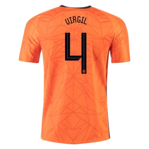 Nogometni Dres Nizozemska Virgil van Dijk 4 Domaći Euro 2020