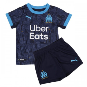 Nogometni Dres Olympique de Marseille Dječji Drugi 2020/2021 （+ kratke hlače）