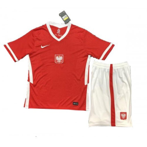 Nogometni Dres Poljska Dječji Drugi Euro 2020 （+ kratke hlače）