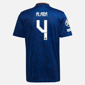 Nogometni Dres Real Madrid David Alaba 4 Drugi  2021/22