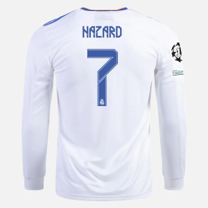 Nogometni Dres Real Madrid Eden Hazard 7 Domaći 2021/22 – Dugim Rukavima