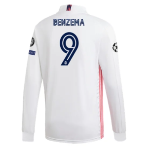Nogometni Dres Real Madrid Karim Benzema 9 Domaći 2020/2021 – Dugim Rukavima