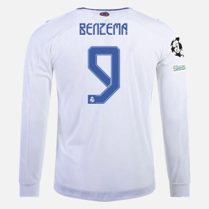 Nogometni Dres Real Madrid Karim Benzema 9 Domaći 2021/22 – Dugim Rukavima