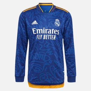 Nogometni Dres Real Madrid Drugi  2021/22 – Dugim Rukavima