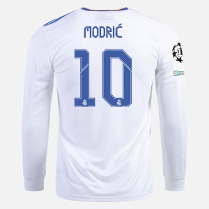 Nogometni Dres Real Madrid Luka Modric 10 Domaći 2021/22 – Dugim Rukavima