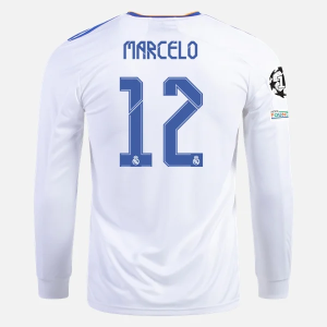 Nogometni Dres Real Madrid Marcelo 12 Domaći 2021/22 – Dugim Rukavima