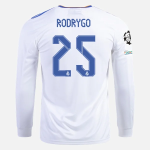 Nogometni Dres Real Madrid Rodrygo 25 Domaći 2021/22 – Dugim Rukavima