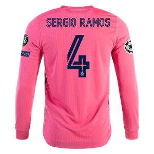 Nogometni Dres Real Madrid Sergio Ramos 4 Drugi 2020/2021 – Dugim Rukavima