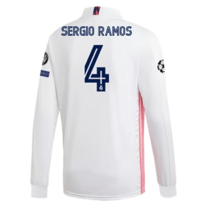 Nogometni Dres Real Madrid Sergio Ramos 4 Domaći 2020/2021 – Dugim Rukavima