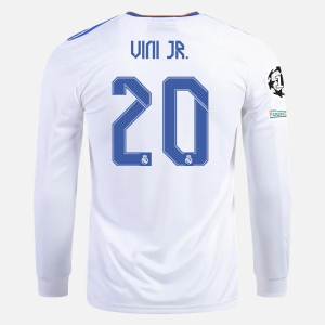 Nogometni Dres Real Madrid Vinicius Jr. 20 Domaći 2021/22 – Dugim Rukavima