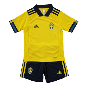 Nogometni Dres Švedska Domaći Dječji 2020 （+ kratke hlače）