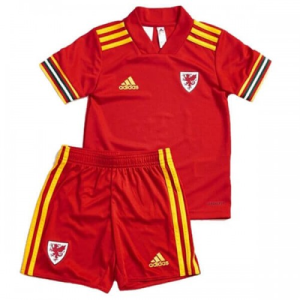 Nogometni Dres Wales Dječji Domaći Euro 2020 （+ kratke hlače）
