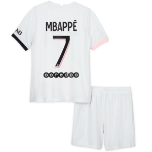 Nogometni Dres Paris Saint-Germain Kylian Mbappé 7 Dječji Drugi 2021 2022（+ kratke hlače）