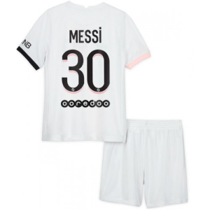 Nogometni Dres Paris Saint-Germain Lionel Messi 30 Dječji Drugi 2021 2022（+ kratke hlače）