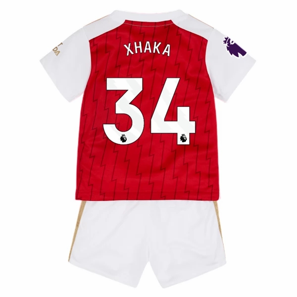 Nogometni Dres Arsenal Granit Xhaka 34 Dječji Domaći 2023 2024 （+ kratke hlače）