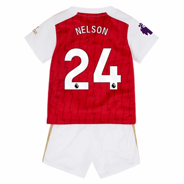 Nogometni Dres Arsenal Nelson 24 Dječji Domaći 2023 2024 （+ kratke hlače）