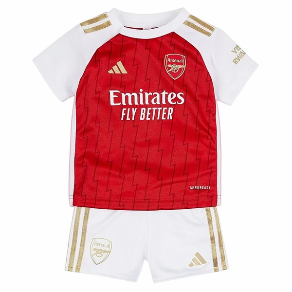 Nogometni Dres Arsenal Saliba 12 Dječji Domaći 2023 2024 （+ kratke hlače）