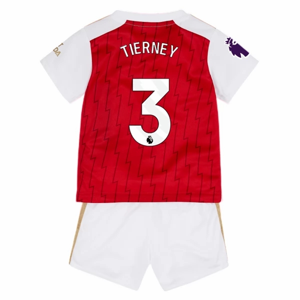 Nogometni Dres Arsenal Tierney 3 Dječji Domaći 2023 2024 （+ kratke hlače）