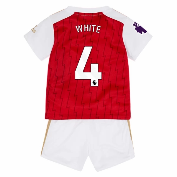 Nogometni Dres Arsenal White 4 Dječji Domaći 2023 2024 （+ kratke hlače）