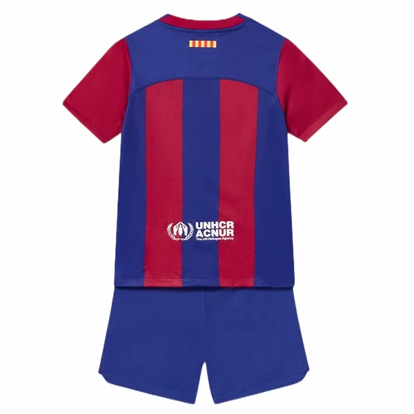 Nogometni Dres FC Barcelona Dječji Domaći 2023 2024 （+ kratke hlače）